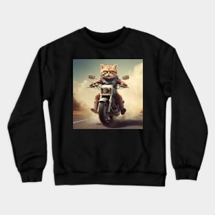 The Cat and Moto Race Crewneck Sweatshirt
